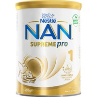 Nestle NAN Supreme pro 1, 400gr - Γάλα σε Μορφή Σκόνης για Βρέφη Από τη Γέννηση Με Ολιγοσακχαρίτες Μητρικού Γάλακτος
