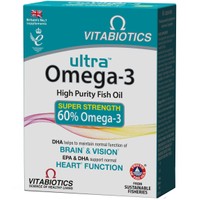 Vitabiotics Ultra Omega 3 High Purity Fish Oil 60caps - Συμπλήρωμα Διατροφής με Υψηλής Ποιότητας Ιχθυέλαιο που Λειτουργεί ως Πλούσια Πηγή των Απαραίτητων Λιπαρών Οξέων