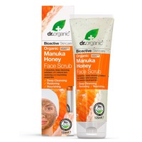 Dr Organic Manuka Honey Face Scrub 125ml - Κρέμα Απολέπισης Προσώπου με Βιολογικό Μέλι Μανούκα για Ευαίσθητη Επιδερμίδα