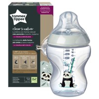 Tommee Tippee Closer to Nature Baby Bottle 0m+ Κωδ 42250203, 260ml - Γκρι 2 - Μπιμπερό Πολυπροπυλενίου Αργής Ροής με Θηλή Σιλικόνης, Κατά των Κολικών