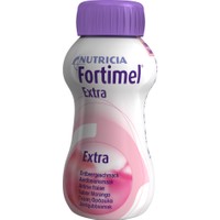 Nutricia Fortimel Extra Strawberry 4x200ml - Πόσιμο Θρεπτικό Σκεύασμα Υψηλής Περιεκτικότητας σε Πρωτεΐνη και Υψηλή Ενέργεια με Γεύση Φράουλα