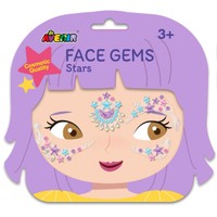 Avenir Face Gems Stars 3+ Years 1 Τεμάχιο - Παιδικά Αυτοκόλλητα με Strass για το Πρόσωπο από 3 Ετών