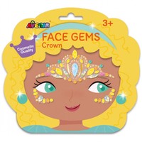 Avenir Face Gems Crown 3+ Years 1 Τεμάχιο - Παιδικά Αυτοκόλλητα με Strass για το Πρόσωπο από 3 Ετών