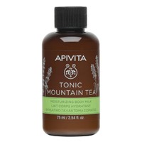 Apivita Tonic Mountain Tea Moisturizing Body Milk Travel Size 75ml - Ενυδατικό Γαλάκτωμα Σώματος με Τσάι Βουνού & Αιθέρια Έλαια