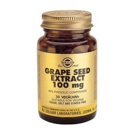Solgar Grape Seed Extract 100mg 30 caps - Συμπλήρωμα Διατροφής με Ισχυρή Αντιοξειδωτική Δράση για Αγγειακές Διαταραχές
