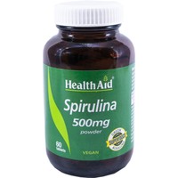 Health Aid Spirulina 500mg 60tabs - Συμπλήρωμα Διατροφής Σπιρουλίνα για Πλήρη Κάλυψη σε Θρεπτικά Συστατικά