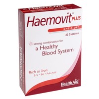 Health Aid Haemovit Plus 30caps - Συμπλήρωμα Διατροφής Σιδήρου για Υγιές Αιμοποιητικό