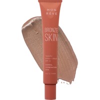 Mon Reve Bronze Skin Tanned Effect Cream for Normal & Combination Skin 30ml - 102 Medium Light - Κρέμα για Εφέ Μαυρίσματος με Ματ Αποτέλεσμα, Κατάλληλη για Κανονικό - Μεικτό Δέρμα