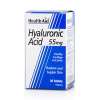 Health Aid Hyaluronic Acid 55mg 30tabs - Συμπλήρωμα Διατροφής με Υαλουρονικό Οξύ για Ευκινησία & Υγιείς Αρθρώσεις