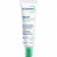 Bioderma Sebium Kerato+ Cover Medium Gel Cream 30ml - Κρέμα Προσώπου με Χρώμα Κατά των Ατελειών για Κηλίδες & Σημάδια