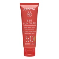 Apivita Bee Sun Safe Hydra Fresh Tinted Face Gel-Cream With Marine Algae & Propolis Spf50, Light Texture 50ml - Ενυδατική Κρέμα Gel Προσώπου με Χρώμα Ελαφριάς Υφής, Υψηλής Αντηλιακής Προστασίας με Θαλάσσια Φύκη & Πρόπολη