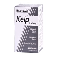Health Aid Kelp (iodine) 150μg 240tabs - Συμπλήρωμα Διατροφής για Φυσική Λήψη Ιωδίου