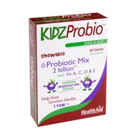 Health Aid KIDZ Probio 30chew.tabs - Συμπλήρωμα Διατροφής με Προβιοτικά 2δις με Βιταμίνες Α, C, D & E για Υγιή Παιδικά Στομάχια