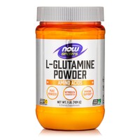 Now Foods L-Glutamine Pure Powder Vegetarian Συμπλήρωμα Διατροφής Καθαρής Γλουταμίνης σε Σκόνη για Μέγιστη Απορρόφηση 454gr