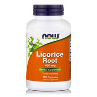 Now Foods Licorice Root 450mg Συμπλήρωμα Διατροφής από Γλυκόριζα, με Αντιβακτηριακές & Αντιϊκές Ιδιότητες 100caps