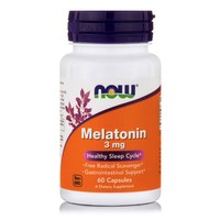 Now Foods Melatonin 3mg Συμπλήρωμα Διατροφής Μελατονίνης για την Αντιμετώπιση της Αϋπνίας & τις Διαταραχές του Ύπνου 60caps