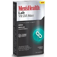 Men's Health Lab Vit D3 Max Για Τη Διατήρηση Της Υγείας Των Οστών Και Των Μυών 12 Caps