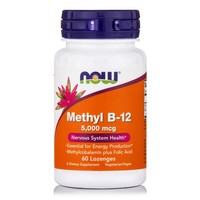 Now Foods Methyl B-12 5.000 mcg (Methylcobalamin) Συμπλήρωμα Διατροφής για την Φυσιολογική Λειτουργία του Εγκεφάλου 60 Lozenges