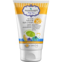 Pharmasept Baby Care Natural Sun Cream Spf30, Αντηλιακή Κρέμα Υψηλής Προστασίας για Πρόσωπο-Σώμα 100ml