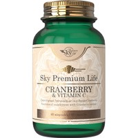 Sky Premium Life Cranberry & Vitamin C 60caps - Συμπλήρωμα Διατροφής Εκχυλίσματος Cranberry & Βιταμίνης C για την Αντιμετώπιση Λοιμώξεων του Ουροποιητικού & Ενίσχυση του Ανοσοποιητικού