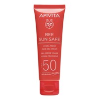 Apivita Bee Sun Safe Hydra Fresh Face Gel-Cream With Marine Algae & Propolis Spf50, Light Texture 50ml - Ενυδατική Κρέμα Gel Προσώπου Ελαφριάς Υφής, Υψηλής Αντηλιακής Προστασίας με Θαλάσσια Φύκη & Πρόπολη