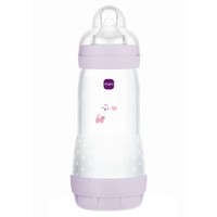 Mam Easy Start Anti-Colic Plastic Bootle 4m+, Κωδ 356SGc, 320ml - Λιλά - Μπιμπερό Πολυπροπυλενίου με Θηλή Σιλικόνης Μεγάλης Ροής & Σύστημα Κατά των Κολικών