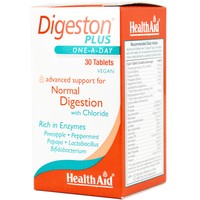 Health Aid Digeston Plus 30tabs - Συμπλήρωμα Διατροφής με Πεπτικά Ένζυμα, Προβιοτικά & Φυτικά Εκχυλίσματα για Ομαλή Πέψη