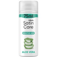Gillette Satin Care Sensitive Shave Gel with Aloe Travel Size 75ml - Γυναικείο Gel Ξυρίσματος με Αλόη & Διακριτικό Άρωμα κατά των Ερεθισμών