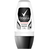 Rexona Men Anti-Transpirant Roll On Active Protection Invisible 48h Ανδρικό Αποσμητικό, 48ωρη Προστασία Χωρίς Λευκά Σημάδια 50ml