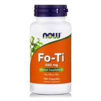 Now Foods Fo-Ti 560mg Φυτικό Συμπλήρωμα Διατροφής για Ενέργεια, Αποτοξίνωση & Τόνωση του Οργανισμού 100veg.caps