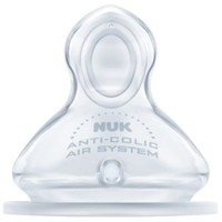 Nuk First Choice+ Θηλή Σιλικόνης 1 Τεμάχιο - Θηλή Σιλικόνης με Φυσικό Σχήμα Προσαρμοσμένο στη Γνάθο & Βελτιωμένο Σύστημα Πρόληψης Κολικών