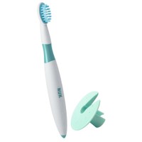 NUK Starter Toothbrush 12m+, 1 Τεμάχιο - Εκπαιδευτική Παιδική Οδοντόβουρτσα με Προστατευτικό Δακτύλιο