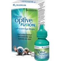 Optive Fusion 10ml - Λιπαντικές Οφθαλμικές Σταγόνες για Άμεση Ανακούφιση από τα Συμπτώματα της Ξηροφθαλμίας