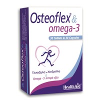 Health Aid Osteoflex & Omega-3 30tabs+30caps - Συμπλήρωμα Διατροφής για Ευκίνητες Αρθρώσεις & Υγιές Κυκλοφορικό