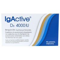 Igactive Vitamin D3 4000IU Food Supplement for the Maintenance of Normal Bones, Teeth & Muscle Function 60 Softgels - Συμπλήρωμα Διατροφής που Συμβάλλει στη Φυσιολογική Απορρόφηση του Ασβεστίου & στη Διατήρηση των Οστών, Δοντιών & Μυών
