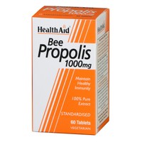 Health Aid Bee Propolis 1000mg 60tabs - Συμπλήρωμα Διατροφής με Πρόπολη, Φυσικό Αντιβιοτικό με Αντιμικροβιακές & Αντιφλεγμονώδεις Ιδιότητες