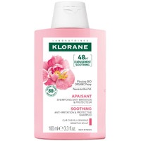 Klorane Peony Soothing & Sensitive Scalp Shampoo Travel Size 100ml - Καταπραϋντικό Σαμπουάν με Παιώνια για Ευαίσθητο & Ερεθισμένο Τριχωτό