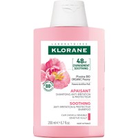 Klorane Peony Soothing & Sensitive Scalp Shampoo 200ml - Καταπραϋντικό Σαμπουάν με Παιώνια για Ευαίσθητο & Ερεθισμένο Τριχωτό