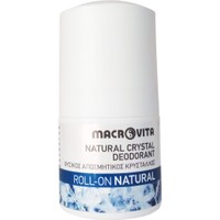 Macrovita Natural Crystal Deodorant Roll-On Natural 50ml - Φυσικός Αποσμητικός Κρύσταλλος με Φυσικό Άρωμα Natural