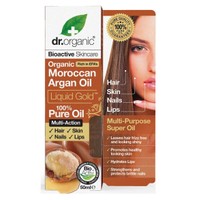 Dr Organic Moroccan Argan Oil Liquid Gold 100%, 50ml - 100% Αγνό Έλαιο Argan που Περιποιείται Μοναδικά τα Μαλλιά, το Δέρμα και τα Νύχια