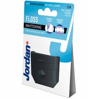 Jordan Floss Whitening with Active Charcoal 25m - Οδοντικό Νήμα με Ενεργό Άνθρακα για Λευκά & Καθαρά Δόντια