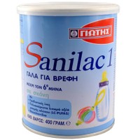 Sanilac 1 Infant Milk 400g - Γάλα σε Σκόνη για Βρέφη 1ης Ηλικίας Μέχρι τον 6ο Μήνα