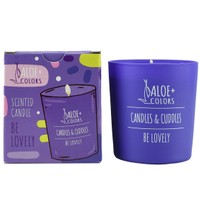Aloe+ Colors Scented Soy Candle Be Lovely 220gr - Αρωματικό Κερί Σόγιας σε Βάζο με Άρωμα Καραμέλα & Πικραμύγδαλο