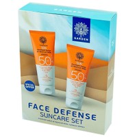 Garden Πακέτο Προσφοράς Face Defense Sun Face Cream Spf50+ with Organic Aloe Vera 2x50ml - Αντηλιακή Κρέμα Προσώπου, Πολύ Υψηλής Προστασίας με Οργανική Αλόη