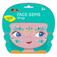 Avenir Face Gems Wings 3+ Years 1 Τεμάχιο - Παιδικά Αυτοκόλλητα με Strass για το Πρόσωπο από 3 Ετών