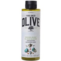Korres Pure Greek Olive Shower Gel Sea Salt 250ml - Ενυδατικό Αφρόλουτρο με Νότες από Θαλασσινό Αλάτι