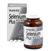 Health Aid Selenium Plus A, C, E & Zinc 60tabs - Συμπλήρωμα Διατροφής με Σελήνιο, Βιταμίνες και Ψευδάργυρο, Πλήρης Αντιοξειδωτική Φόρμουλα