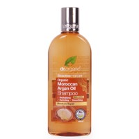 Dr Organic Moroccan Argan Oil Shampoo 265ml - Επανορθωτικό Σαμπουάν με Βιολογικό Έλαιο Αργκάν, Ιδανικό για Ξηρά & Ταλαιπωρημένα Μαλλιά