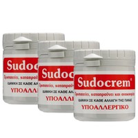 Σετ Sudocrem 3x125ml - Ήπια Αντισηπτική & Καταπραϋντική Κρέμα Ιδανική για Αλλαγή Πάνας