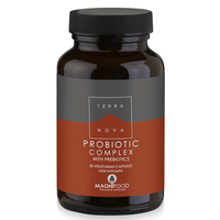 Terranova Probiotic Complex with Prebiotics 50veg.caps - Συμπλήρωμα Διατροφής Προβιοτικών & Βοτάνων για την Καλή Κατάσταση του Γαστρεντερικού Συστήματος & την Ενδυνάμωση του Ανοσοποιητικού Συστήματος